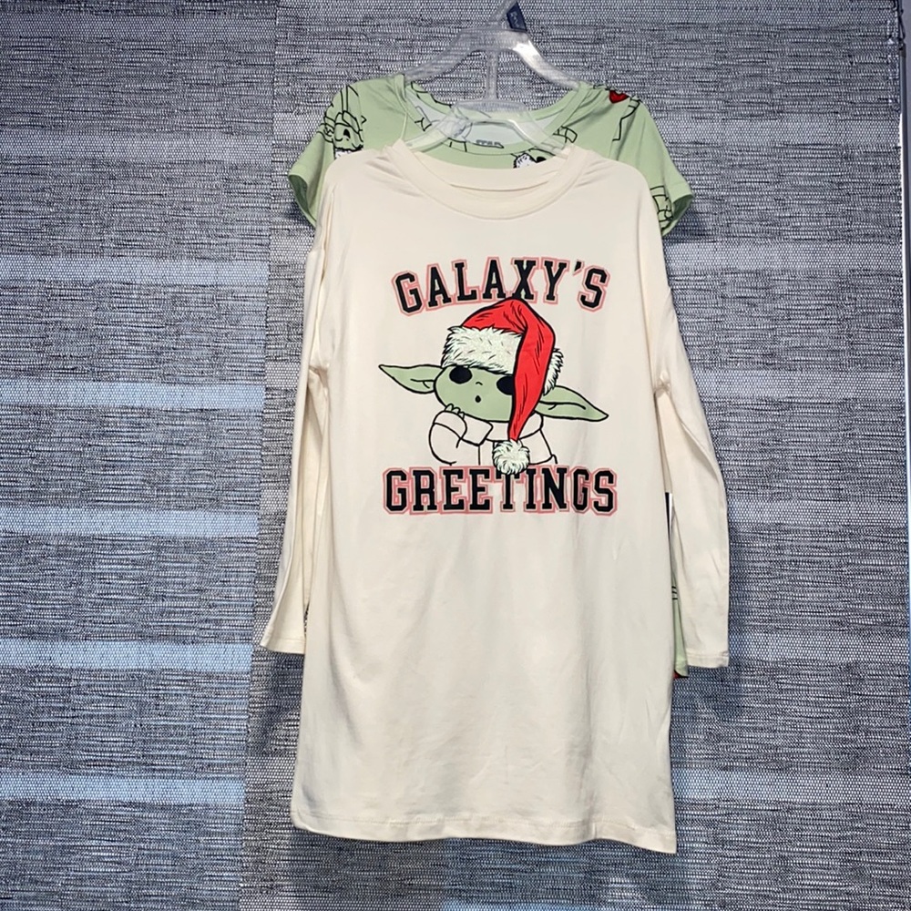 NWT Baby Yoda Christmas 2 pack dress